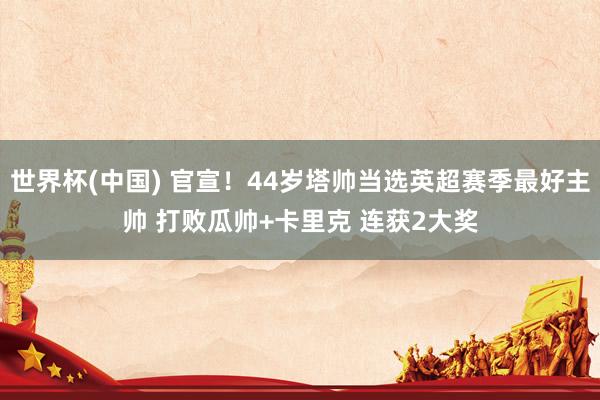世界杯(中国) 官宣！44岁塔帅当选英超赛季最好主帅 打败瓜帅+卡里克 连获2大奖