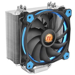 thermaltakesilent 12 蓝色导光圈 cpu散热器 150w散热功耗 riing蓝色风扇 温控pwm 散热器产品图片1